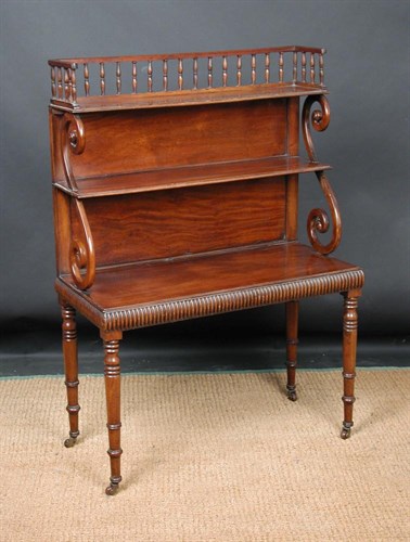 Lot 866 - A Regency mahogany waterfall bookstand