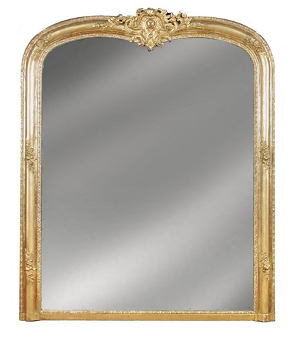 Lot 915 - A late 19th century gilt framed overmantle mirror, circa 1860