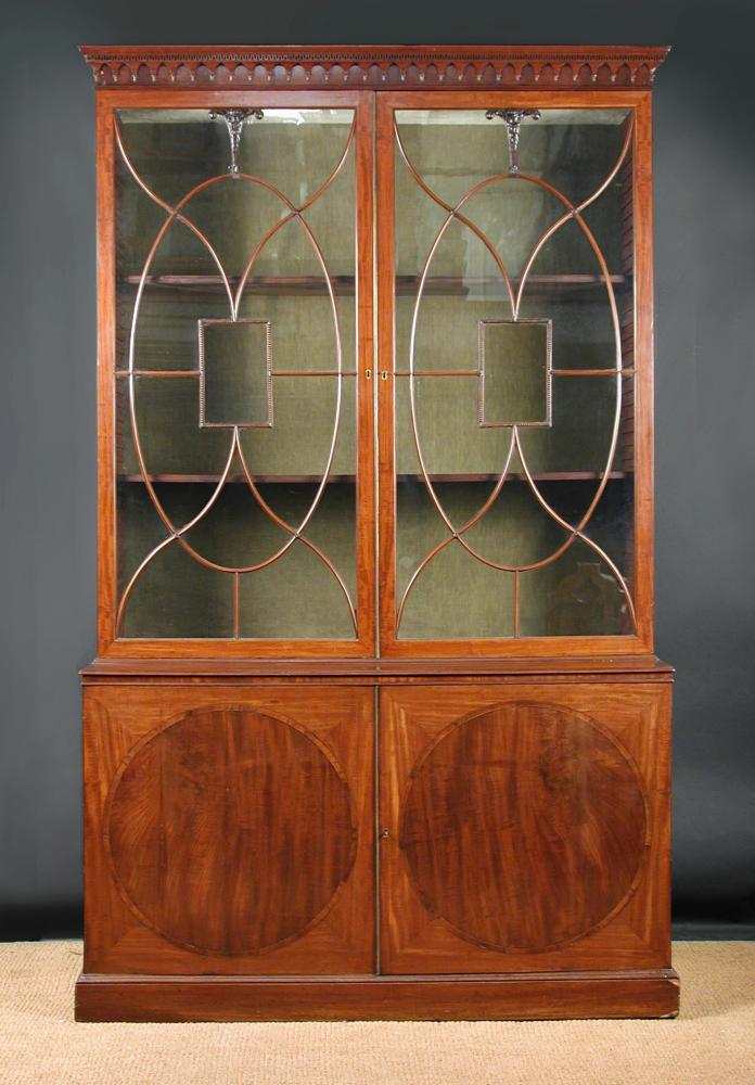 Lot 856 - A George III mahogany china cabinet, circa 1795