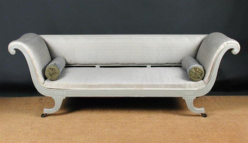 Lot 896 - A Regency mahogany scroll end sofa