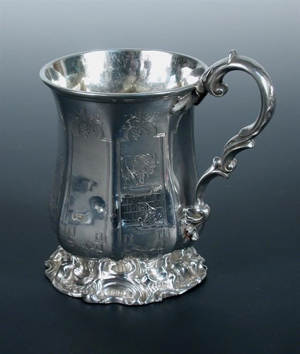 Lot 410 - A Victorian silver mug