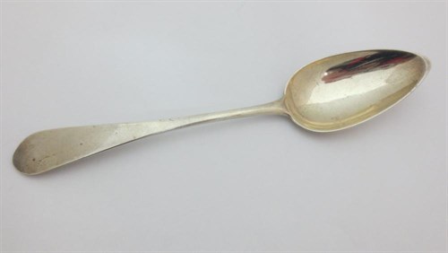 Lot 338 - A set of six Scottish Provincial point ended Tablespoons