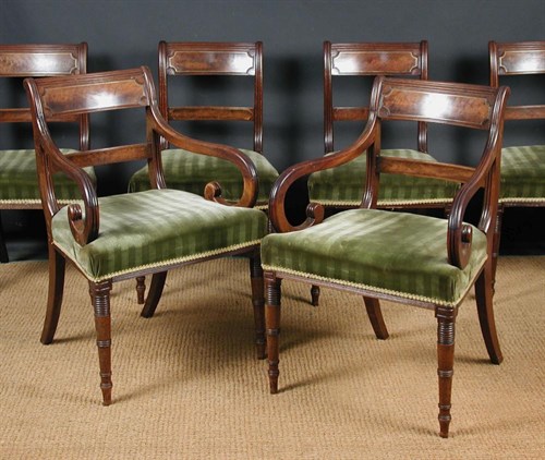 Lot 891 - A set of eight Regency mahogany dining chairs