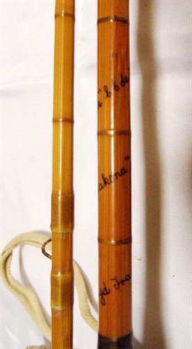 Lot 604 - Hardy - a 'C.C.de France' split cane trout rod