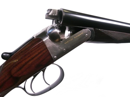 Lot 642 - Westley Richards, a gold name 12 bore boxlock ejector gun, No. 7989