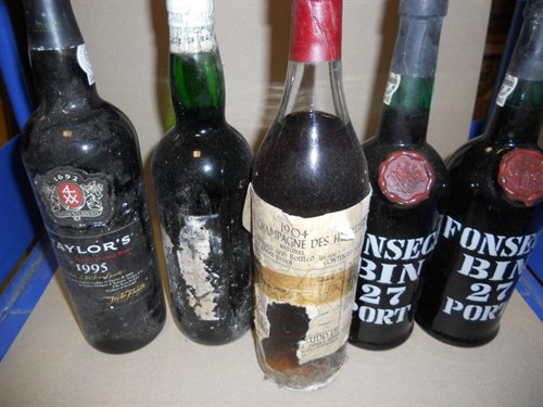 Lot 754 - Mixed port and cognac.