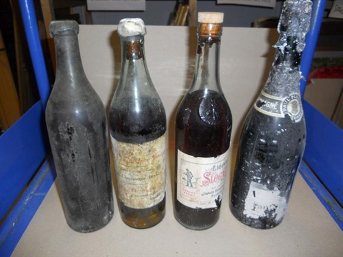 Lot 756 - Various old wines and spirits removed from a local cellar