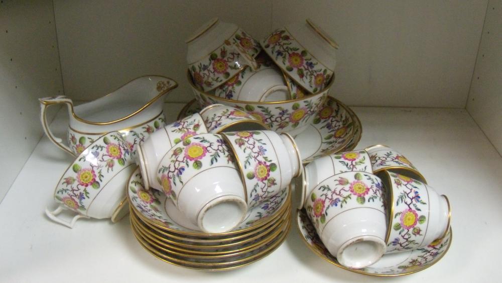 Lot 14 - A New Hall part tea and coffee set,