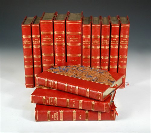 Lot 157 - The Sporting Magazine, fine binding; vols. 1...
