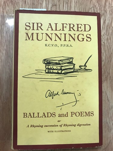 Lot 384 - MUNNINGS (Sir Alfred), Ballads and Poems,...