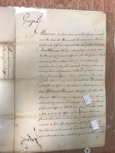 Lot 228 - A George II signed warrant 1754 for...