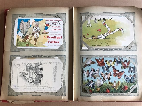 Lot 196 - A postcard album, with typical early 20th...