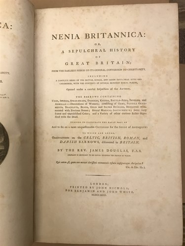 Lot 410 - DOUGLAS (Rev J) Nenia Britannica or a...