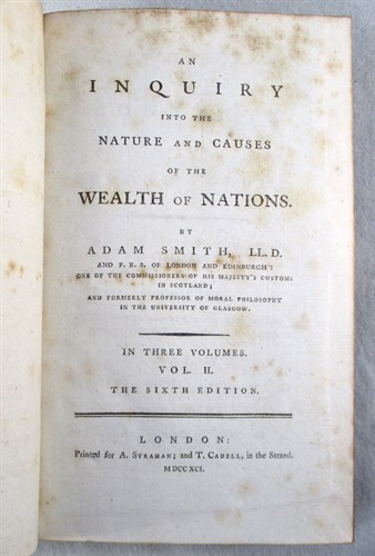 Lot 117 - SMITH (Adam) An Inquiry into the Nature and...