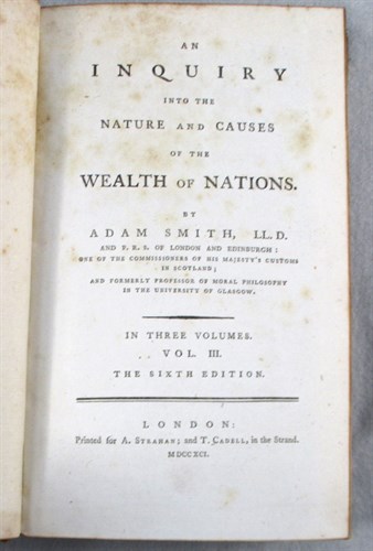 Lot 117 - SMITH (Adam) An Inquiry into the Nature and...