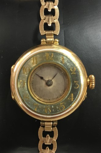 Lot 156 - Rolex - A lady's 18ct gold wristwatch,the...