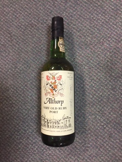 Lot 122 - Althorp Very Old Ruby Port, the label signed 'John Spencer' the late 8th Earl Spencer (1 bottle)