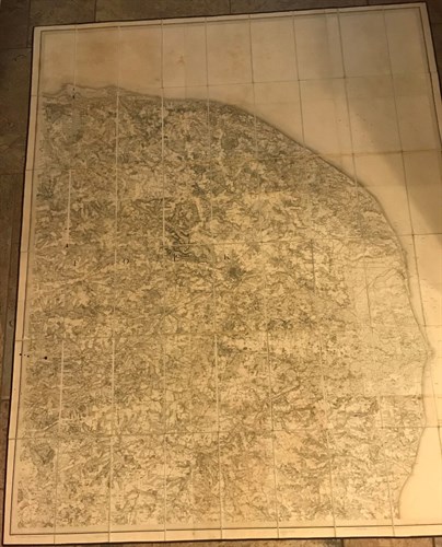 Lot 57 - Ordnance Survey Map of Norfolk 1837, scale 1...