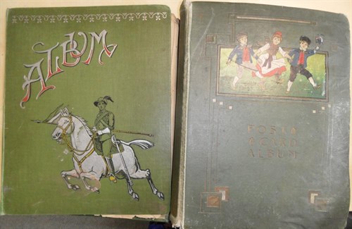 Lot 232 - Three early 1900s albums containing a large...
