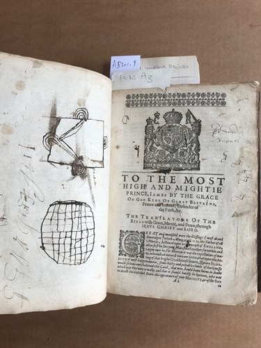 Lot 83 - Bible,London: Barker and Bill 1634-36, 22 x 16....
