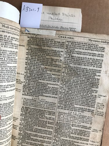 Lot 83 - Bible,London: Barker and Bill 1634-36, 22 x 16....