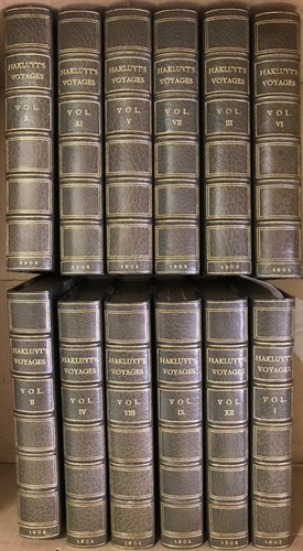 Lot 163 - Bindings. HAKLUYT (Richard) The Principal...