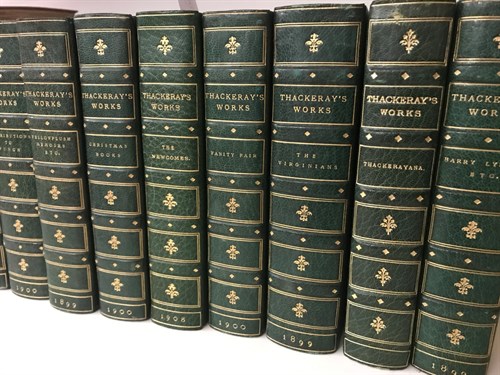 Lot 166 - Bindings. THACKERAY (W M) Works, 14 vols....
