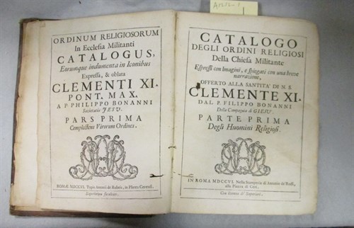 Lot 72 - BONNANI (Filippo) Catalogo degli Ordini...