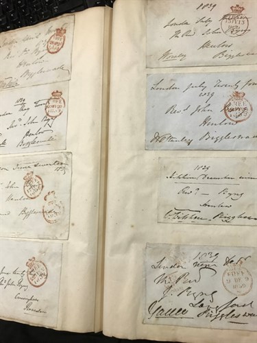 Lot 216 - Postal history - Byng family, Boxford near...