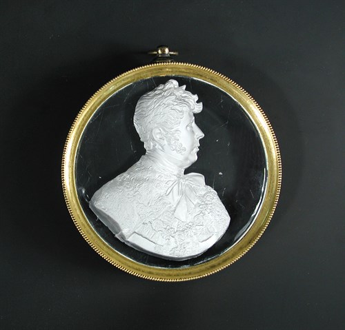 Lot 291 - An Apsley Pellatt sulphide of George, Prince Regent