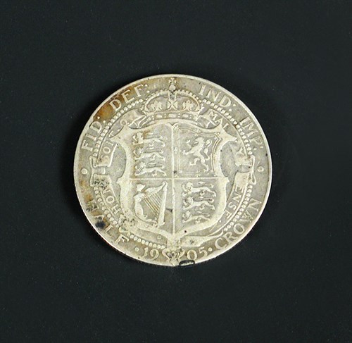 Lot 23 - A 1905 half crown, rare, F or better