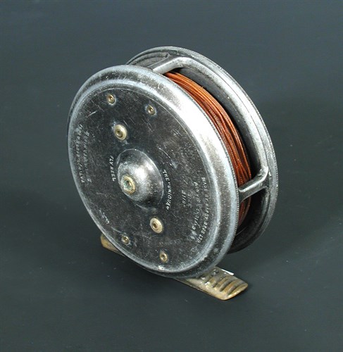 Lot 178 - Hardy Brothers Ltd "The Uniqua" reel 3 1/8", Duplication Mk II, on a brass foot