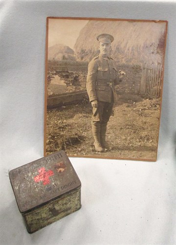 Lot 55 - Two groups of WWI medals awarded to CPL F W Pope, 16th London Regiment