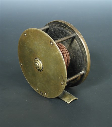 Lot 201 - C Farlow, a 19th century 4'' brass reel