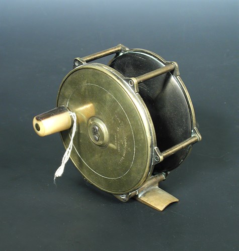 Lot 203 - A Civil Service Co-operative Society 3 1/2 inch brass reel