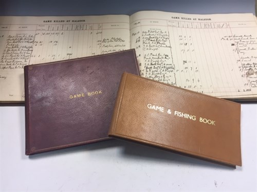 Lot 195 - Game Book for Halston and Barford 1853-1952