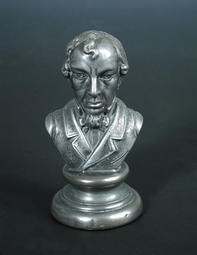 Lot 260 - A mid 19th century pewter pepper modelled as a...