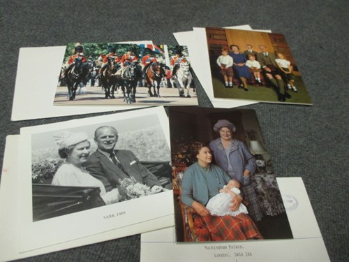 Lot 129 - Four HM Queen Elizabeth II and HRH Prince Philip, Duke of Edinburgh, signed Christmas cards
