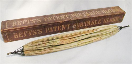 Lot 116 - Betts Patent portable globe, contained in...