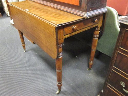 Lot 452 - A 19th century mahogany Pembroke table on...