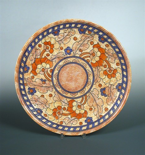 Lot 57 - A Charlotte Rhead charger, with tubelined...