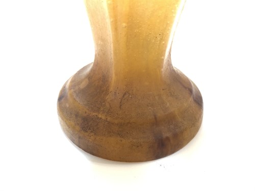 Lot 15 - Amalric Walter (French, 1870–1959) and Henri Berge (French 1870-1937), a pâte-de-Verre glass beetle vase, circa 1925