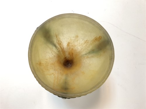 Lot 15 - Amalric Walter (French, 1870–1959) and Henri Berge (French 1870-1937), a pâte-de-Verre glass beetle vase, circa 1925