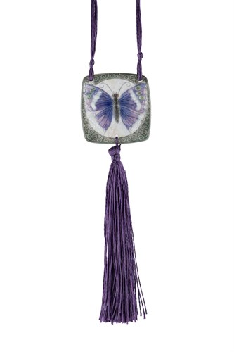 Lot 12 - Gabriel Argy-Rousseau, (French, 1885-1963), a pâte-de-verre glass Butterfly pendant