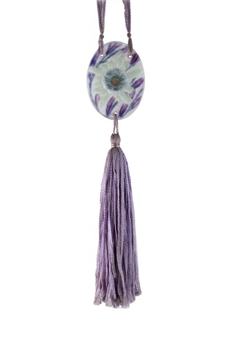 Lot 13 - Gabriel Argy-Rousseau, (French, 1885-1963), a pâte-de-verre glass Sea Thistle pendant