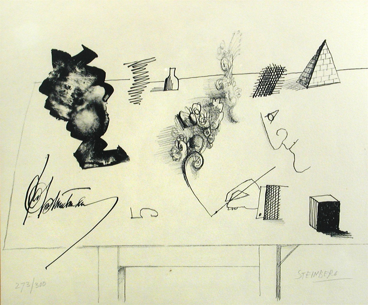 Lot 272 - Saul Steinberg (American, 1914–1999), Shapes,...