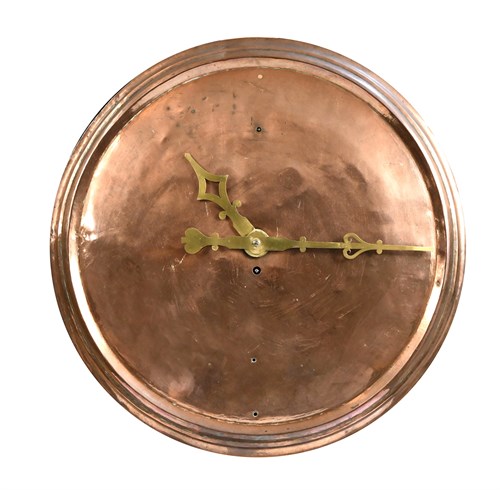 Lot 334 - A George III copper dial fusee wall clock with...