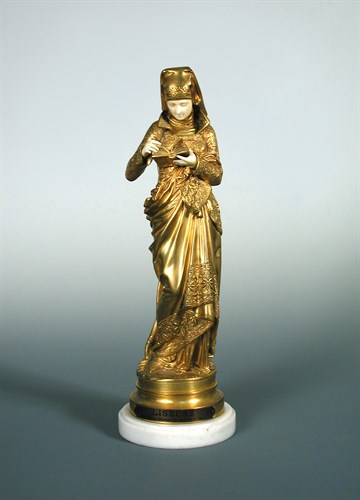 Lot 65 - Albert Ernest Carrier-Belleuse (French, 1824-1887), Liseuse