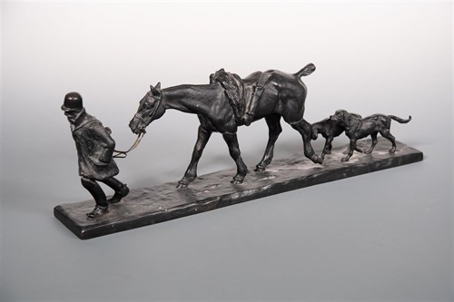 Lot 261 - Gaston d'Illiers (French, 1876-1932), Retour de chasse