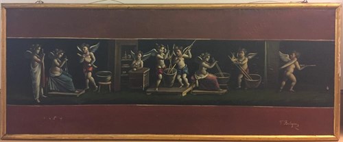 Lot 201 - F Berlingieri (Italian, 19th Century)